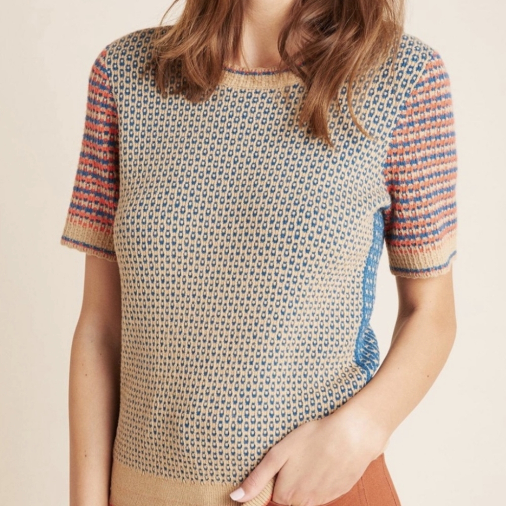 Anthropologie Keaton Short Sleeve Sweater